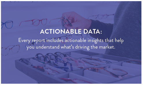 Actionable Data: Every report includes actionable insights that help you understand what’s driving the market.